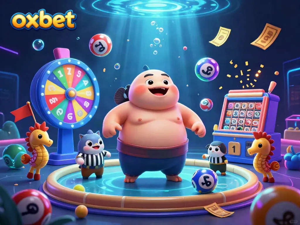 Join the fun at OXBET with vibrant games and colorful excitement in a lively underwater scene.