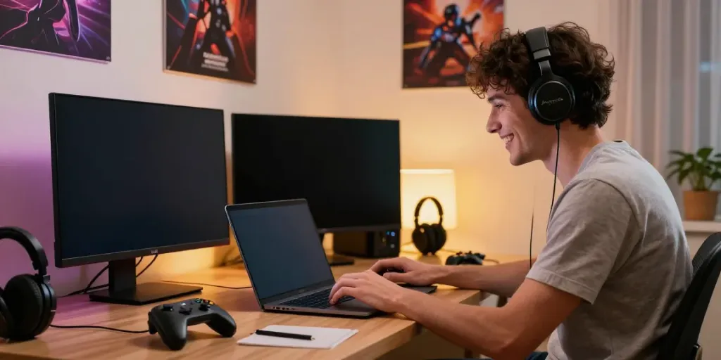 Enjoying gaming on various devices with the rokok88 link login in a cozy setting